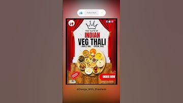AMAZING THALI POSTER #shorts #canva #tutorial #ytshorts #design