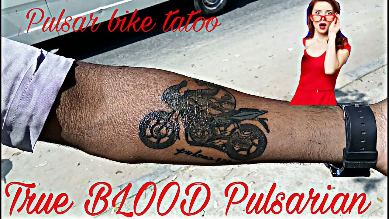 PULSAR 220 TATTOO  BIGGEST PULSAR LOVER EVER  YouTube