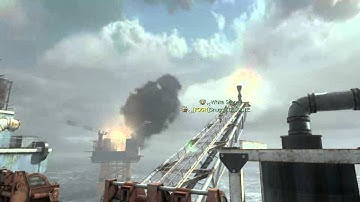 MW3 Longest throwing knife ever mid MOAB!