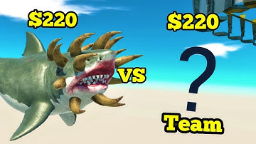 Mutant Megalodon VS Random TEam same price ARBS Animal revolt battle simulator