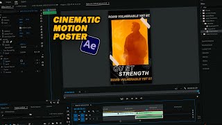 Create a Cinematic Motion Poster with Scrolling Text in After Effects