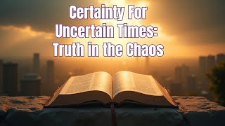 Welcome to Certainty for Uncertain Times | Channel Trailer