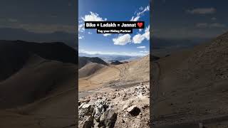 Bike + Ladakh = Jannat ❤️.         ladakh2023 ladakhtrip ladakhride