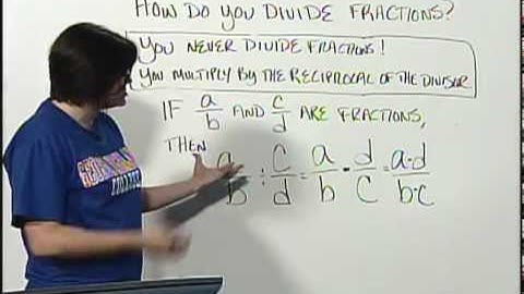 Math 0097 & 0099 Tutorial 43 - How do you divide fractions?