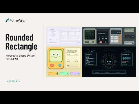 Rounded Rectangle - Procedural Shape System for UI & 3D
