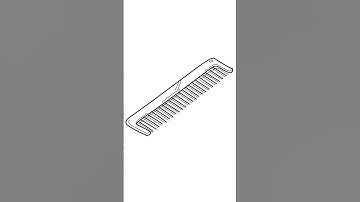 HOW TO DRAW A COMB EASY STEP BY STEP | COMB DRAWING EASY