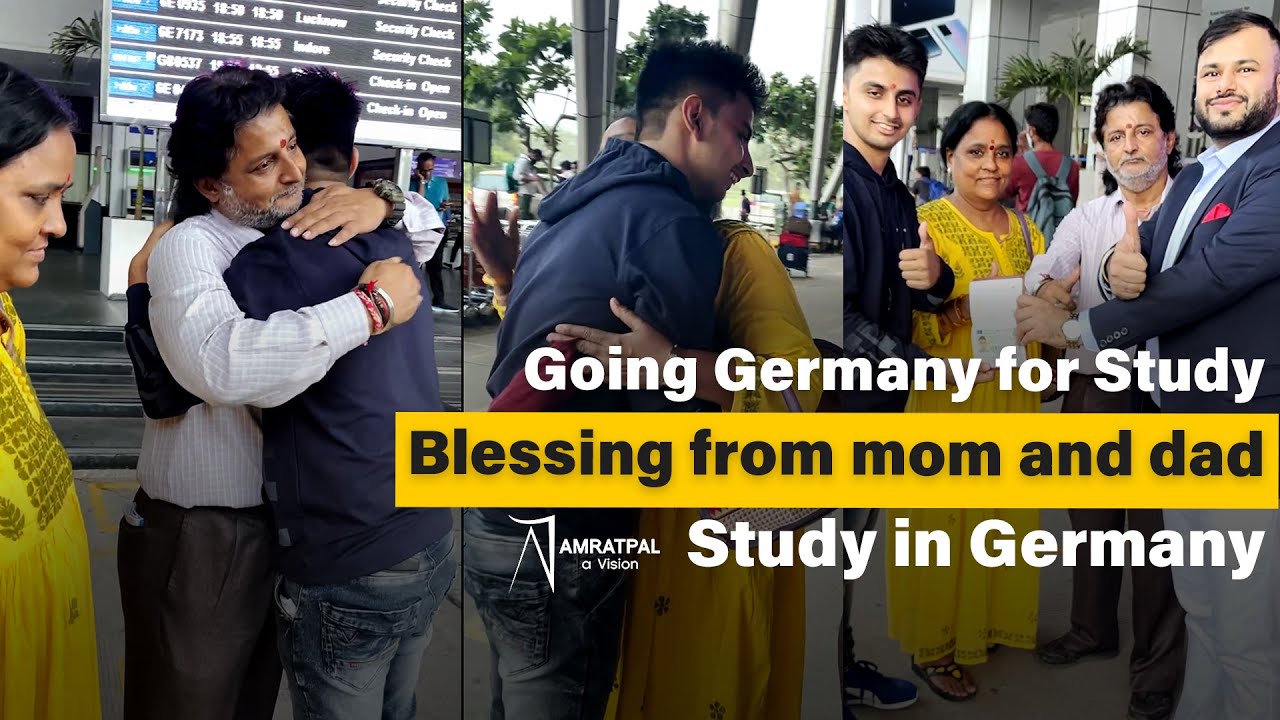 Going Germany for Study | Blessing from mom and dad | Germany Student Visa Amratpal a Vision #Shorts