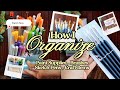 How I organize my Paint Supplies , Brushes &amp; Sketches🎨 | Day in my Life | Cleaning n Organzing 