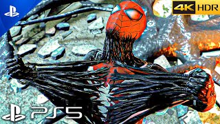 (Ps5) Spider-Man 2 - Spider-Man Destroys Venom Symbiote Suit Scene | Ultra Graphics [4K 60Fps Hdr]