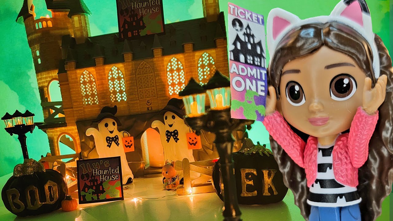 Spooky Haunted House Setup for Gabby's Dollhouse Toys Story