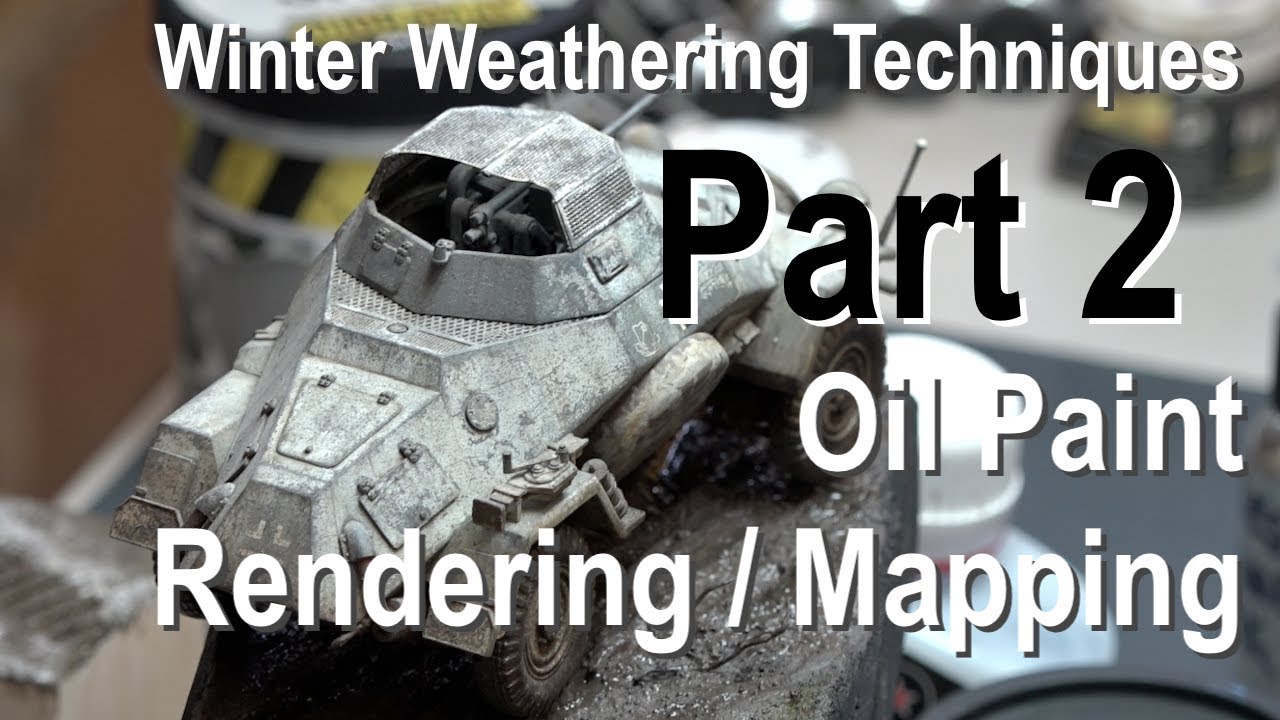 Plastic model Winter Weathering Part 2 Rendering and Mapping