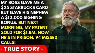 Retirement Day: Boss Gave Me $25 Gift Card, Nephew $12K Bonus—Patent Sold $1.8M....