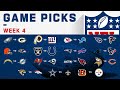 NFL Live predicts winners for 2019 Week 4 games - YouTube