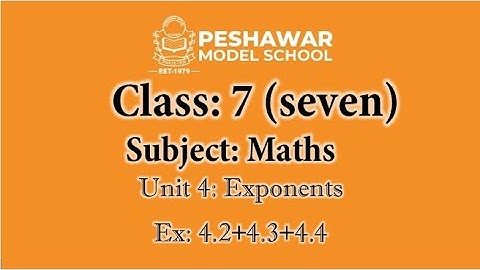 Maths | Class 7 | Unit 4 | Ex 4.2+4.3+4.4