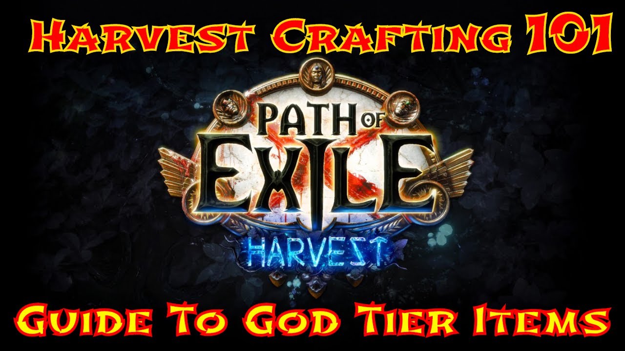 Harvest Crafting Guide Path of Exile Harvest 3.11 YouTube