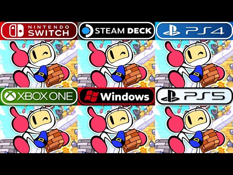 Super Bomberman R | Switch vs Steam Deck vs PS4 vs Xbox One vs PC vs PS5 | Comparison (Side by Side)