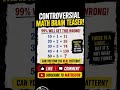 controversial math brain teaser #exponents #mathchallenge #mathpuzzle
