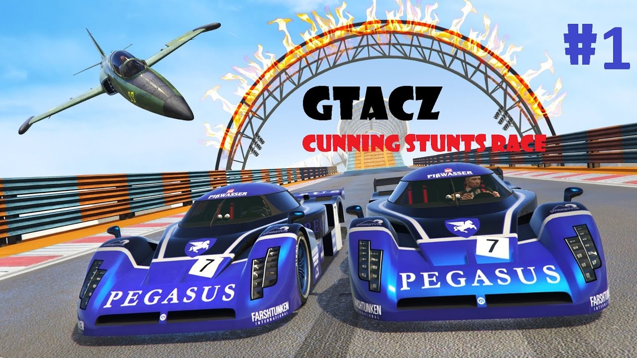 Gta 5 ONLINE  - Cunning Stunts Races! Hráči SAMPU UŽ I V GTA5?! #1