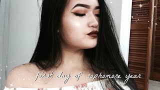 GRWM FIRST DAY OF SCHOOL//sophomore year