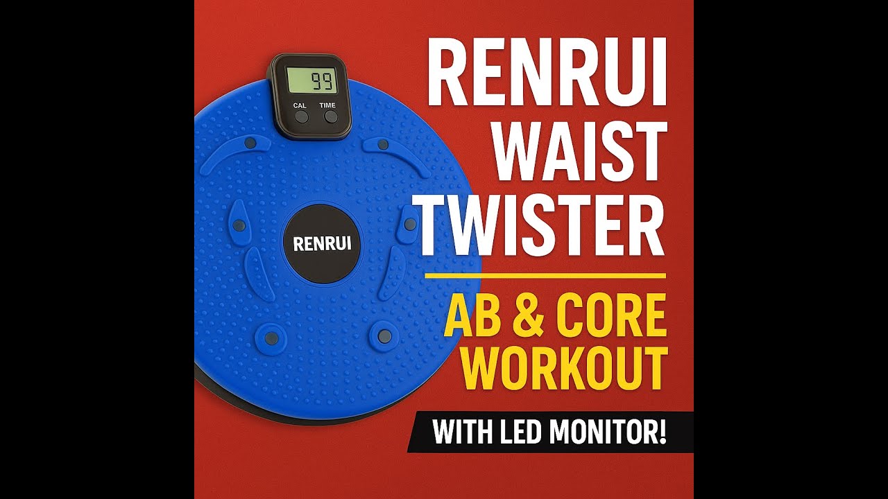 “RENRUI Waist Twister 🔥 Ab & Core Workout with LED Monitor!”