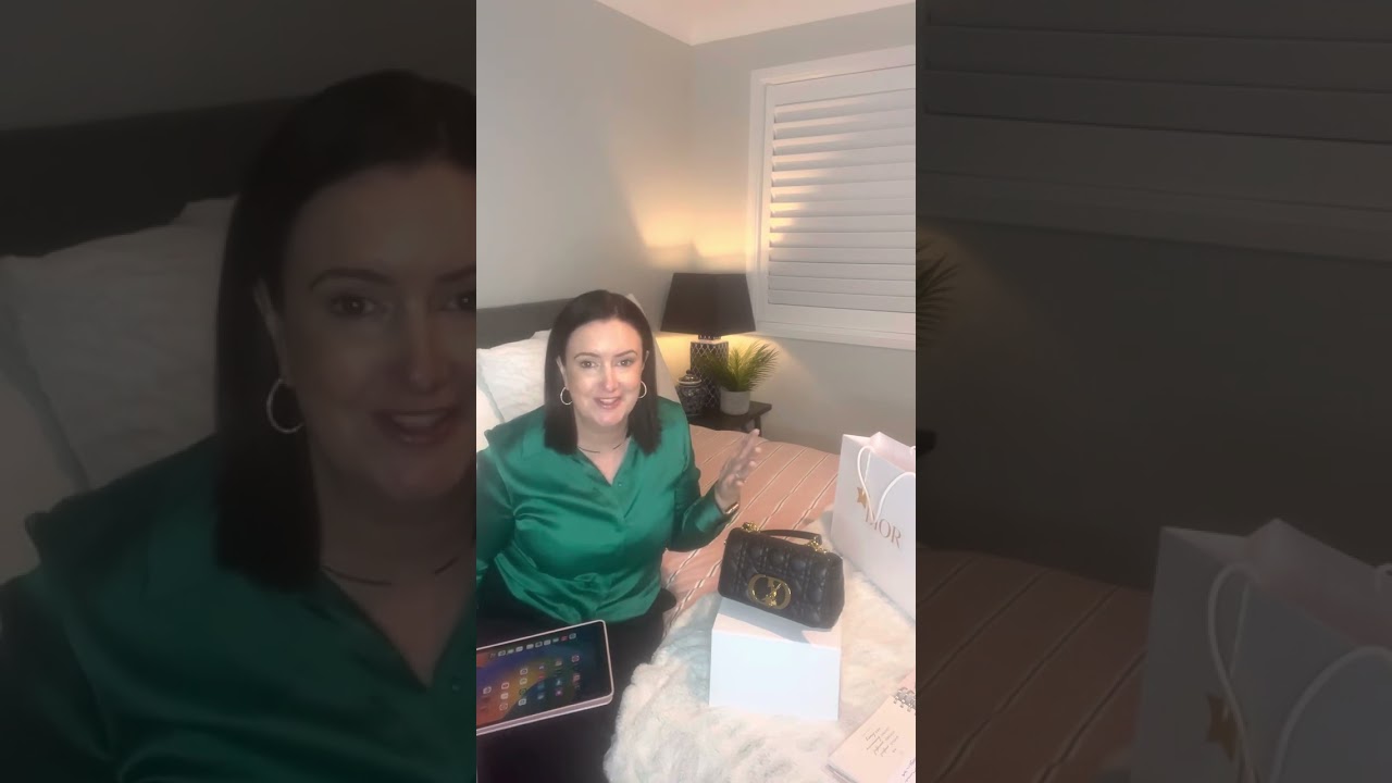 Love my Christian Dior Caro Small Black Cross Body Bag