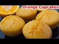 Eggless Moist &amp; Super Easy Orange Muffins/Cupcakes Without Oven | Su&#39;s Food Corner English