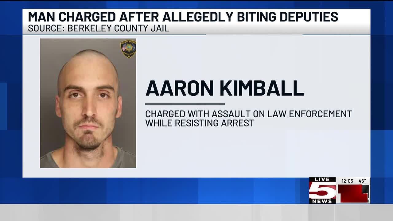 VIDEO: Hanahan man accused of biting 2 Berkeley County deputies - YouTube