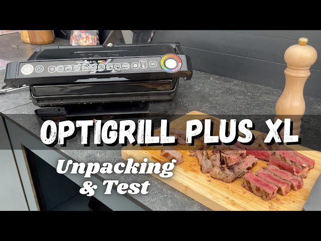 Tefal OptiGrill plus XL GC7228 - Unpacking & Test - YouTube
