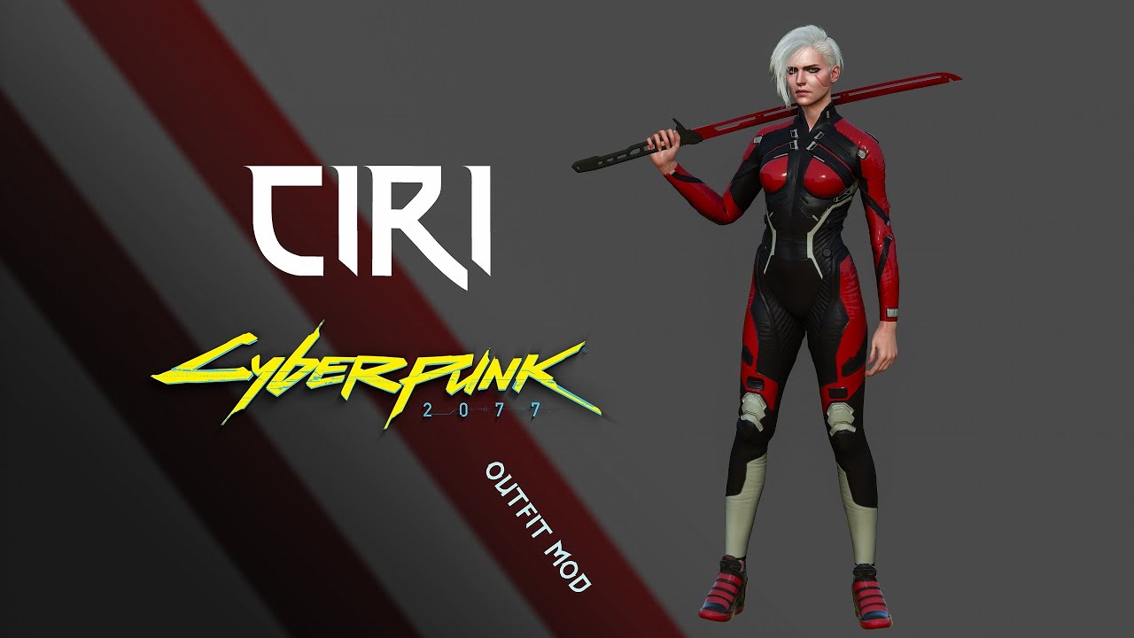 The Witcher 3 Ciri Cyberpunk 2077 Netrunner Outfit Mod Youtube