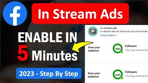 Enable Facebook In Stream Ads In 5 Minutes (2023)