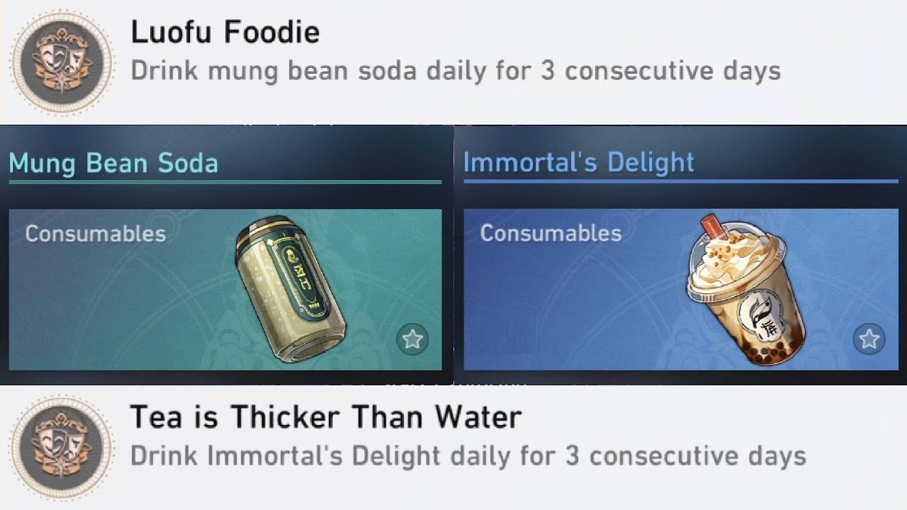 Tea is Thicker Than Water + Luofu Foodie | Honkai Star Rail | Achievement