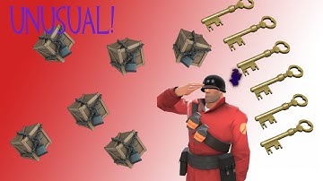 Team Fortress 2 : Unboxing 6 Crates (Unusual Unbox!)