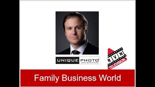 Alexander Sweetwood, president of Unique Photo on Family Business World TV