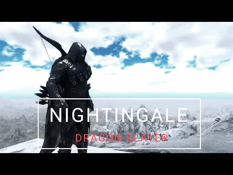 Skyrim Nightingale Killing a Dragon