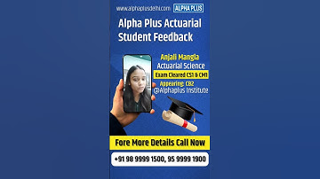 Acturial Science Feedback #alphainstitute #mathematics #acturialscience #examanalysis