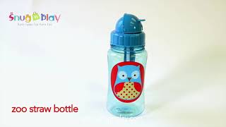 Skip Hop Zoo Straw Bottle - Narwhal - Mighty Rabbit