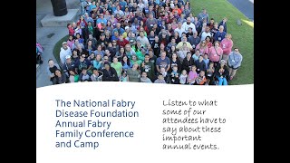 What do participants say about the NFDF's annual conference and camp?