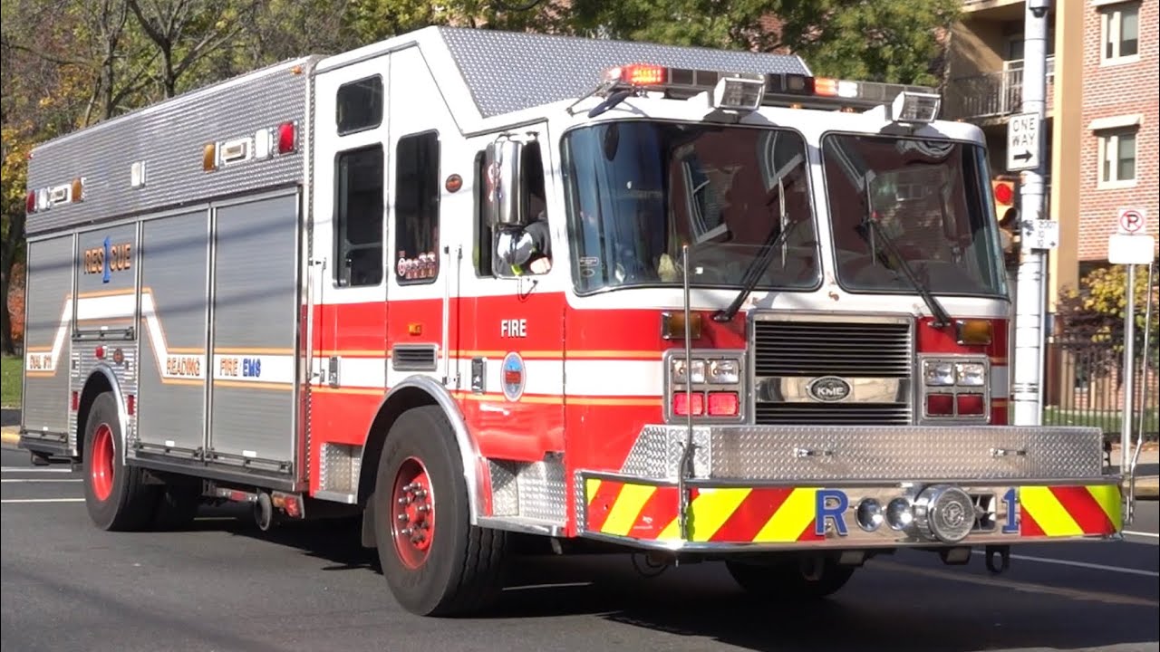 Reading Fire Department Rescue 1 Responding YouTube