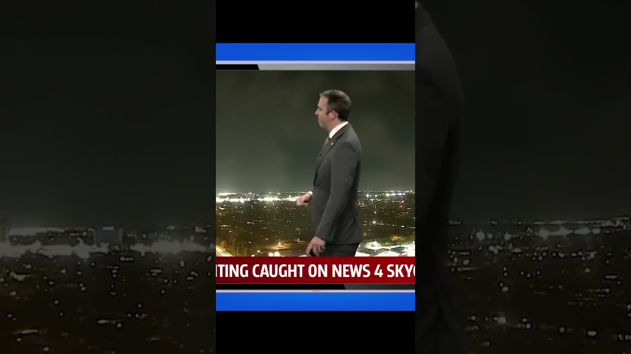 Новостная камера Skycam запечатлела прямую трансляцию с НЛО.