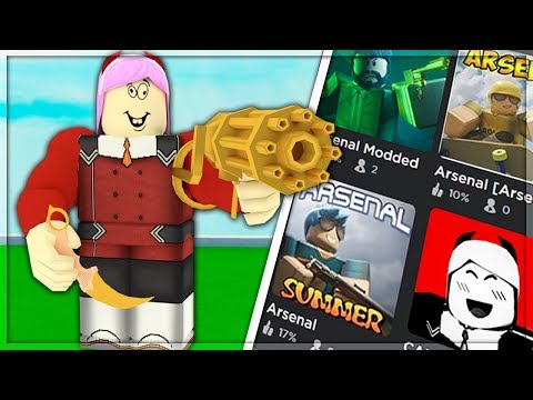 I Played Fake Arsenal Games Roblox Youtube - old roblox lego ripoff roblox