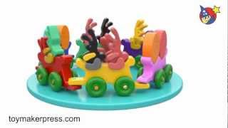 Wood Toy Plans - Funny Easter Bunny And Train Set