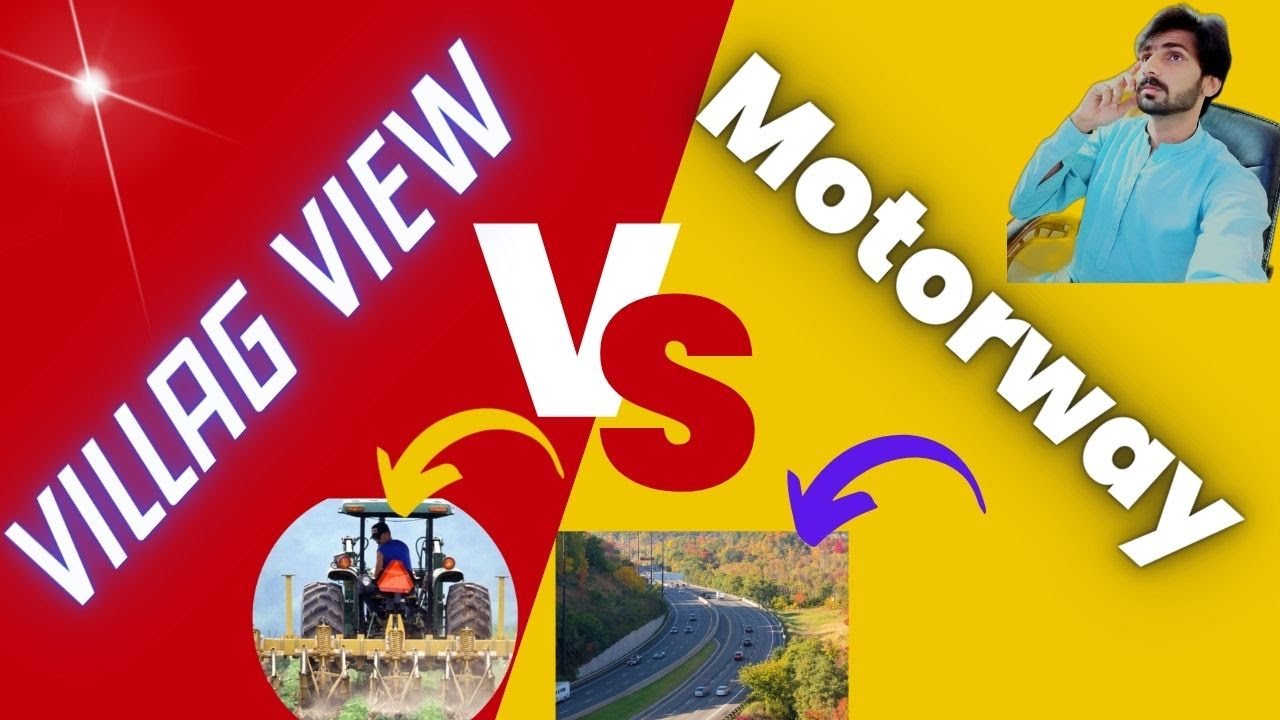 Village Road vs Motorway | Beautiful View #Villageview - YouTube