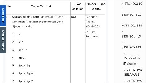 Tugas 2 Jaringan Komputer MSIM4202 – Praktik Perintah CMD (cd, cls, dir, ipconfig, ping, dll.)