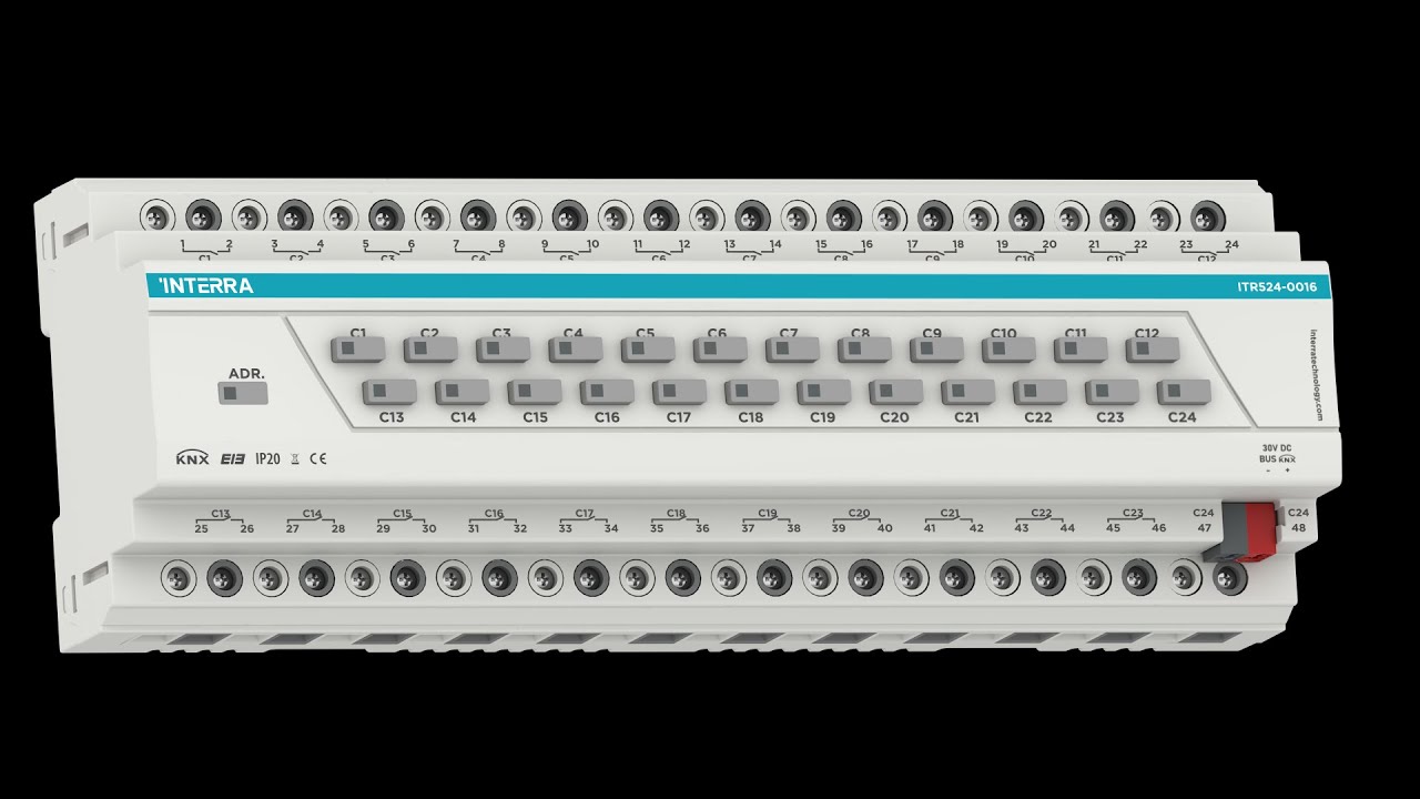 KNX Aktor Schaltaktor Kombiaktor 24 fach INTERRA itr524