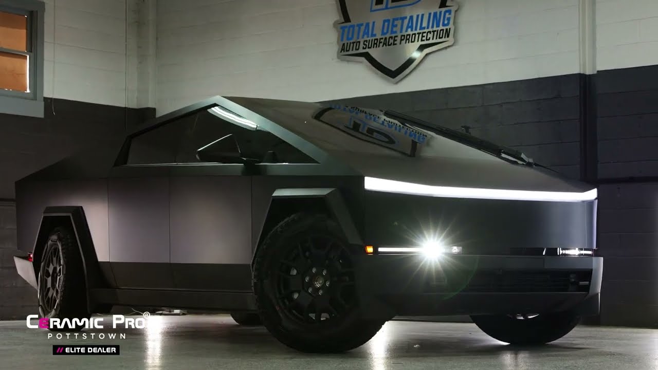 Tesla Gets a STEALTHY Matte Black Makeover - Ceramic Pro Pottstown Paint Protection Film
