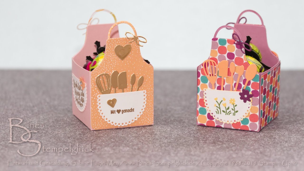 Süße Box zum Muttertag mit Kittelkreationen