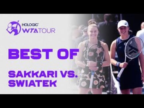 The BEST WTA highlights between Iga Swiatek & Maria Sakkari! 🎾