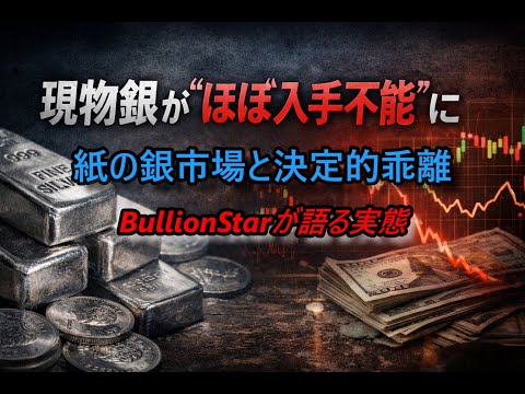 現物銀が“ほぼ入手不能”に──紙の銀市場と決定的乖離、BullionStarが語る実態（【隠れた富への鍵】シルバー投資の秘密を探る その588）