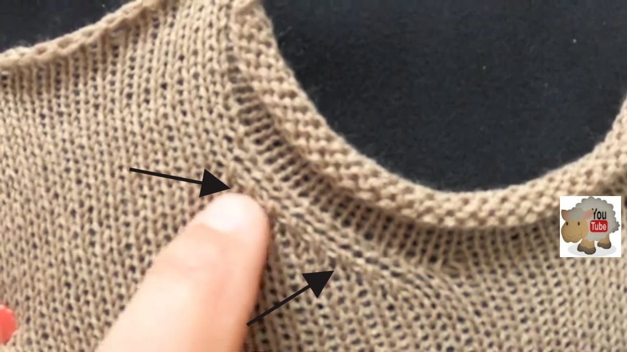 decotes redondos em tricô à máquina