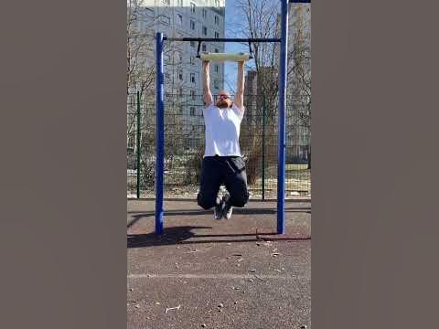Самодельный крутящийся турник 72 мм - 32 сек #лохотрон #воркаут - YouTube